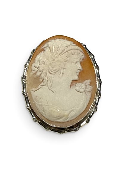 Brosche Mandile 1922 Dame Cammei  in Silber Conchiglia 2MSPCM30.2.26 - 2MSPCM30.2.26